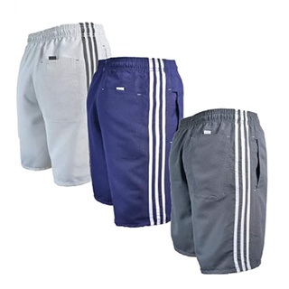 Kit 03 Bermudas Masculinas Tactel - 03 bolsos - Ótimo P/ Academia E Corrida