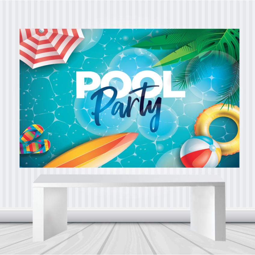 Painel Decorativo Sol Pool Party.