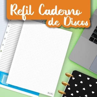 Refil para Caderno de Discos Abyara Graf (Compatível com Caderno Inteligente)