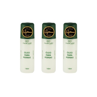 oleo Para Pernas Jack Gold O Legítimo Kit Com 3 Unidades