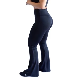 Calça Flare Boca de Sino Bailarina Feminina Cós Alto