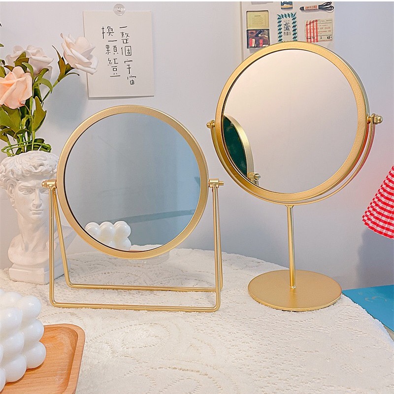 Espelho de Mão Princesa com 2 Lados - Maquiagem Make Retoque Cabelos  Pentear Decorativo Portátil - POINT MIX ACESSORIOS