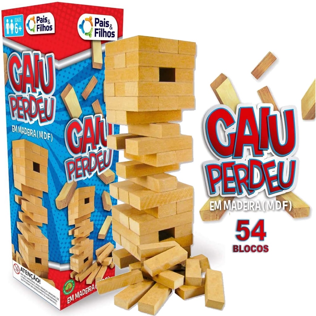 O Jenga Dos Jogos Dos Amigos Em Casa, a Torre Caiu Imagem de Stock