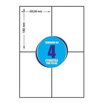 1000 Etiquetas Adesiva Melhor Envio Ecommerce Sigep Correios A4 Inkjet Laser