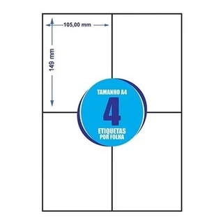 1000 Etiquetas Adesiva Melhor Envio Ecommerce Sigep Correios A4 Inkjet Laser