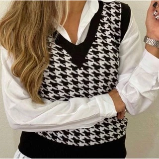Colete feminino de tricô, moda blogueira - Coleção Outono/inverno 2024