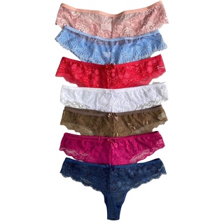 Kit 8 Calcinha Feminina Fio Dental Renda Atacado Lingerie Pronta Entrega