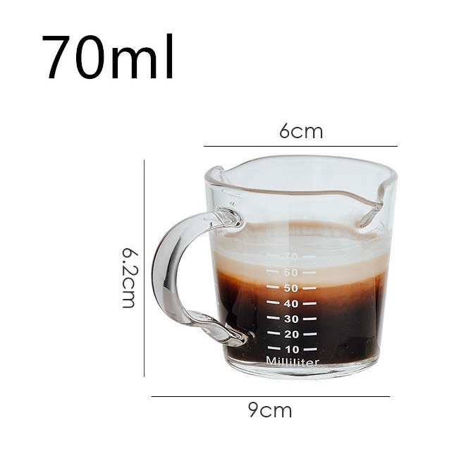Copo Para Café Expresso Com Cabo De Madeira De Leite De Vidro Balança ...
