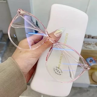 Óculos Anti Luz Azul Rosa Transparente Delicado Moda J4512