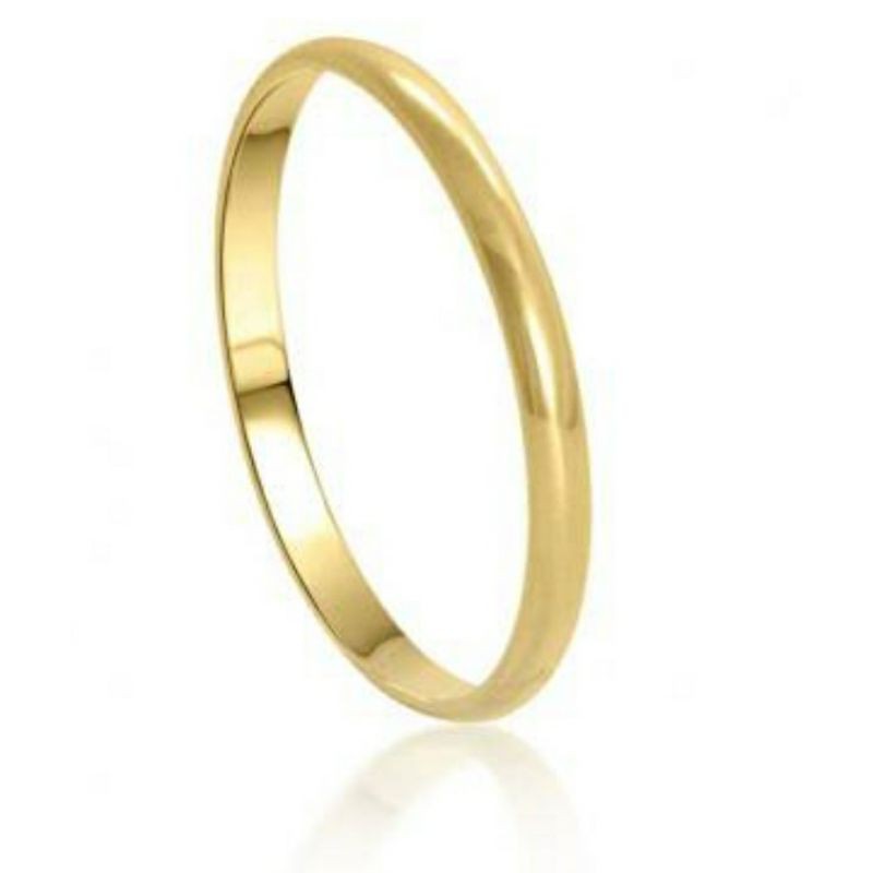 Unidade aliança 2mm Tradicional Casamento e Noivado Banhado 18k (PROMOÇÃO)