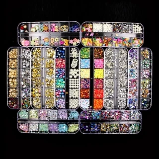 [Escolha De Valor] LIMEGIRL 3D Strass Decorações De Unhas Popular Nail Art Cristal Misto Acessórios Diy Cuidados Design