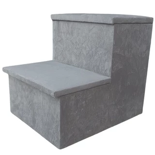Escada Pet 2 degraus em Suede Escadinha para cachorro e gato