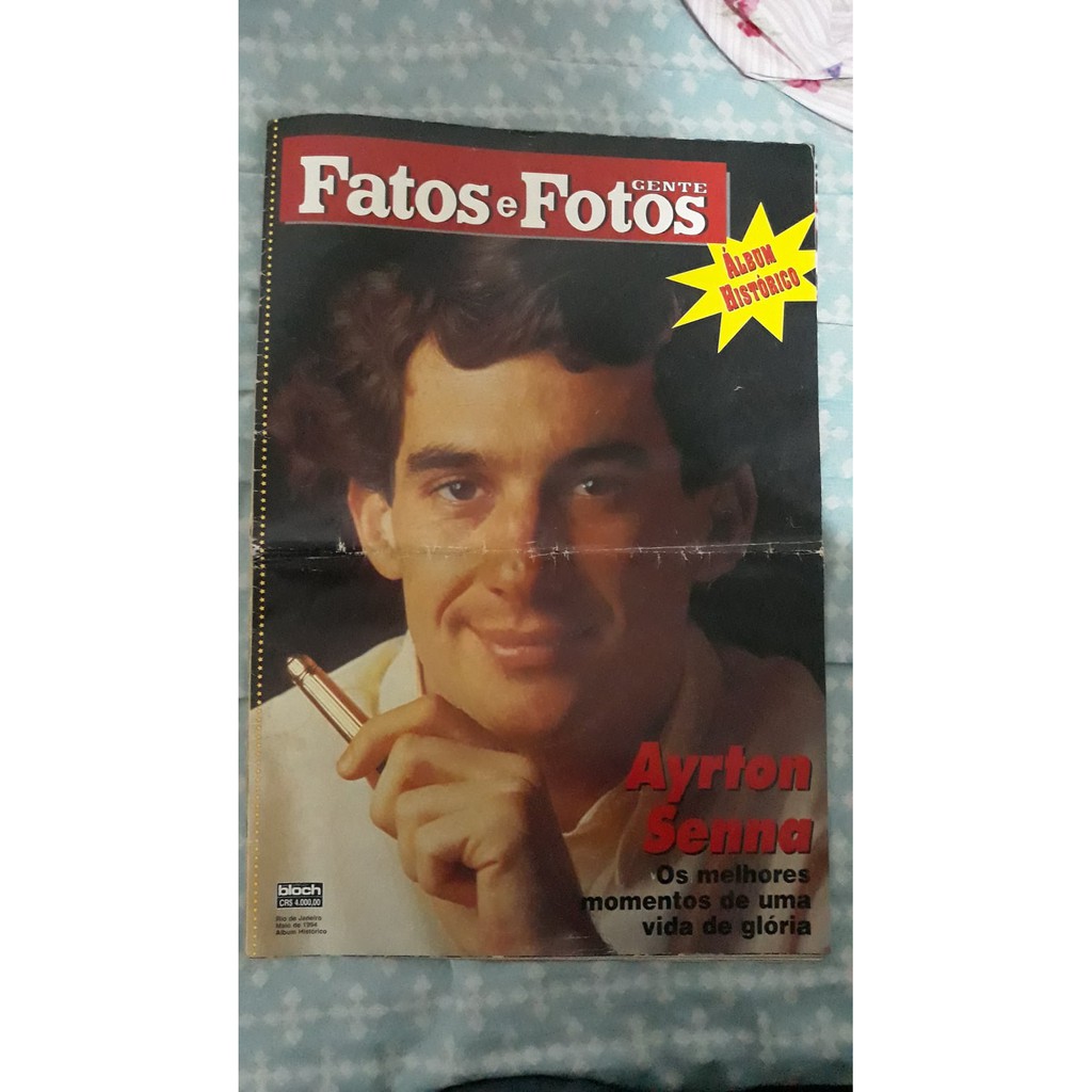 Fatos e Fotos Ayrton Senna especial Edição de colecionador | Shopee Brasil
