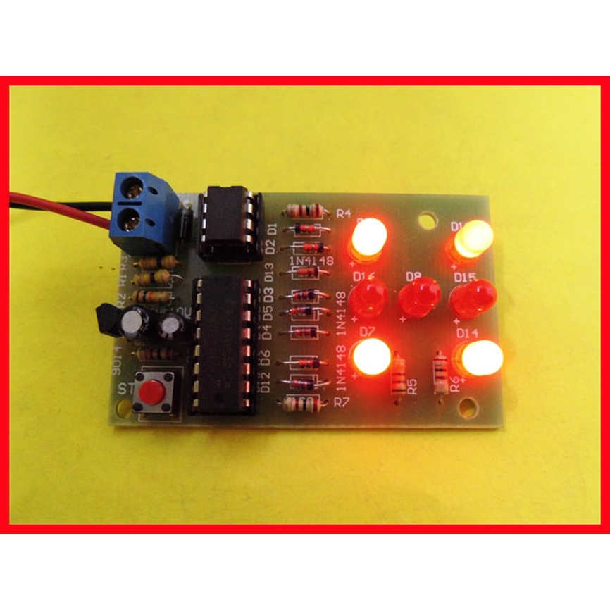 Kit para montar dado eletrônico led com CI CD4017 e NE555 | Shopee Brasil