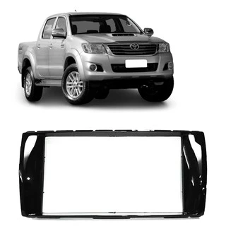 Moldura 2 Din - Toyota Hilux Srv 2012 - Japonês/Chinês - Black Piano