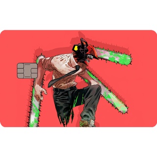 Anime Chainsaw Homem Denji Pochita Poder Adesivo Filme Fita Pele Para  Cartão De Crédito Cartão De Débito Big Small Chip - AliExpress
