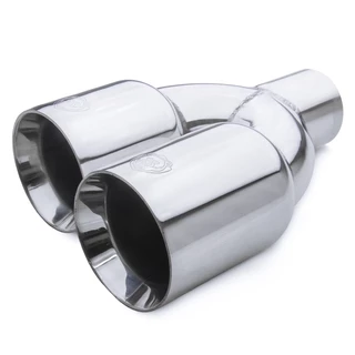 Ponteira Esportiva Universal Saída Dupla 3,5 Polegadas em Aço Inox Barenwald Dorfen Acabamento Polida UP! Golf Jetta Passat Polo Golf GTI TSI Astra Argo Onix Compass Renegade