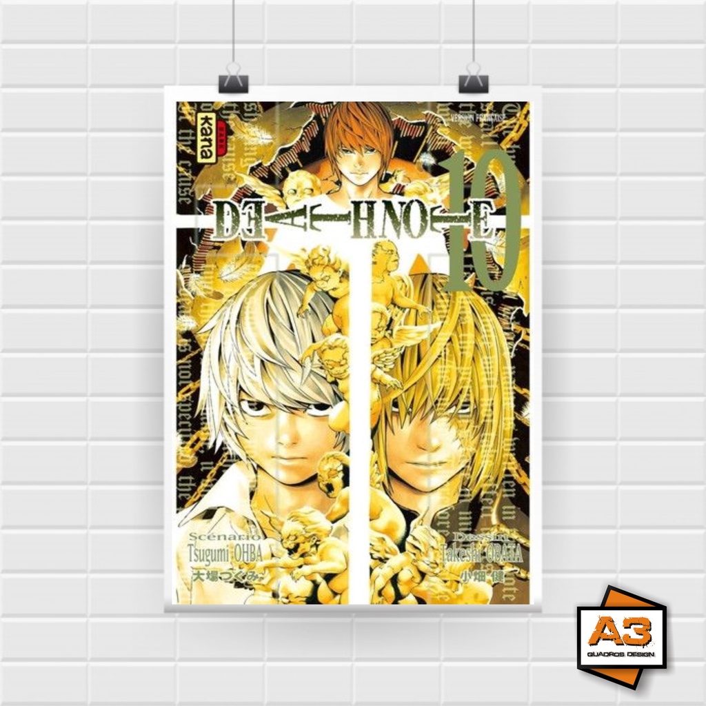 Poster Anime Death Note Volume 10 Tamanho A4 | Shopee Brasil