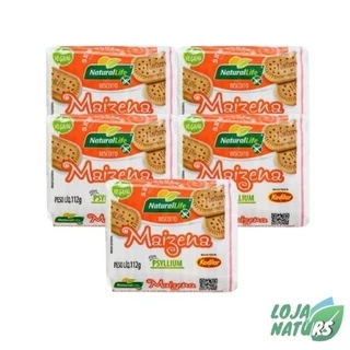 KIT 5 Unidades de Biscoito de Maizena Vegano Sem Glúten 112g - Natural Life
