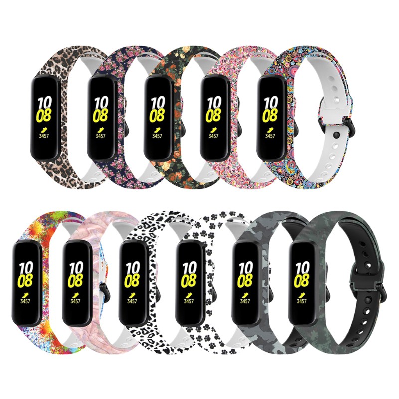 Pulseira De Silicone Flexível Cre Para Substituição De Relógio Galaxy Fit 2 Sm-R220