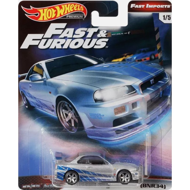 Hot Wheels Fast & Furious Nissan Skyline GT-R (BNR34