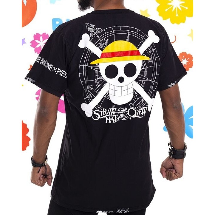 Camiseta Estampa One Piece Luffy Piticas Masculina e Juvenil