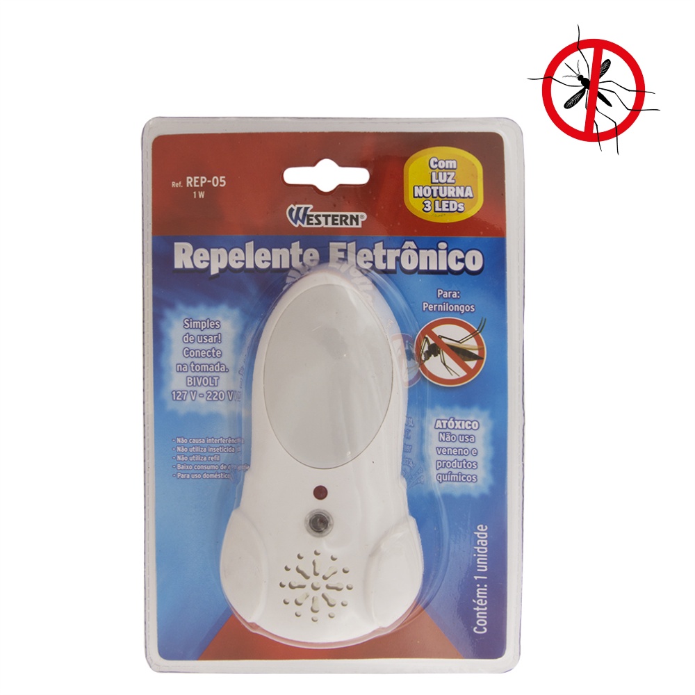 Repelente Eletrônico Bebê Western Ultrasônico C/ Luminária Noturna ...