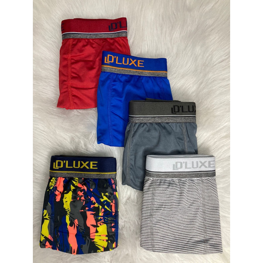 Cueca Boxer Masculina JINSHI - Perna Longa Confortável 2 Unidades