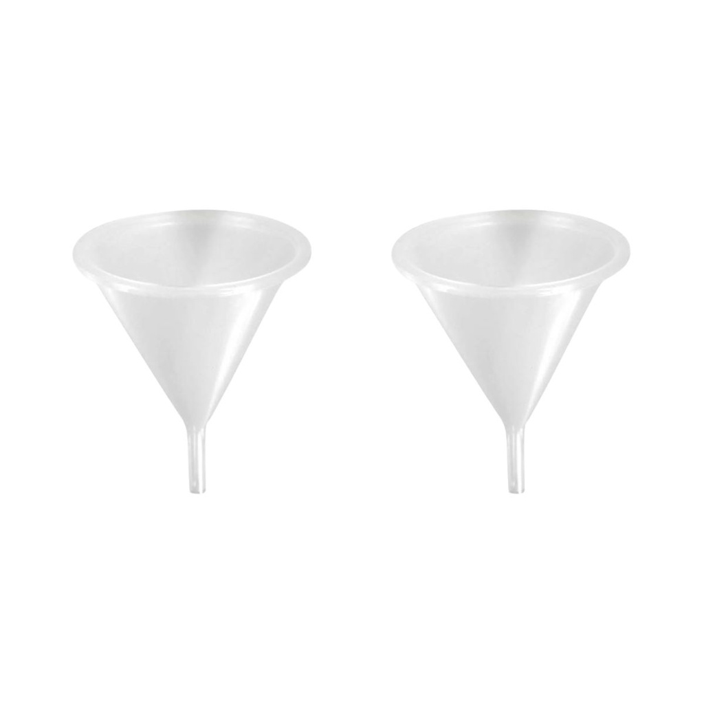 Kit com 2 Mini funil de plástico multiuso branco | Shopee Brasil