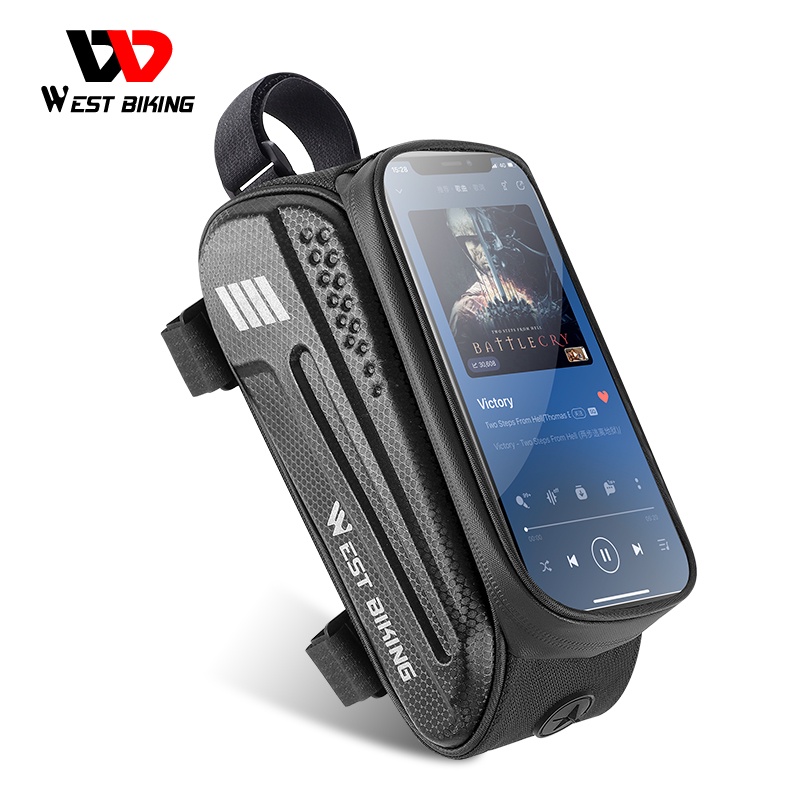Saco De Bicicleta WEST BIKING Com Tela Sensível Ao Toque À Prova D'água Para Acessórios De Montanha De 7,0 Polegadas