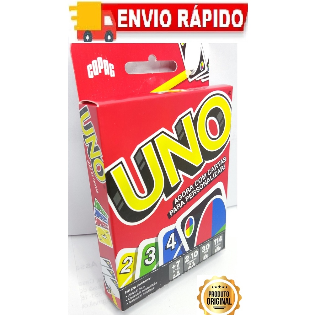 Jogo Baralho Uno 114 Cartas Original Copag diversão para toda