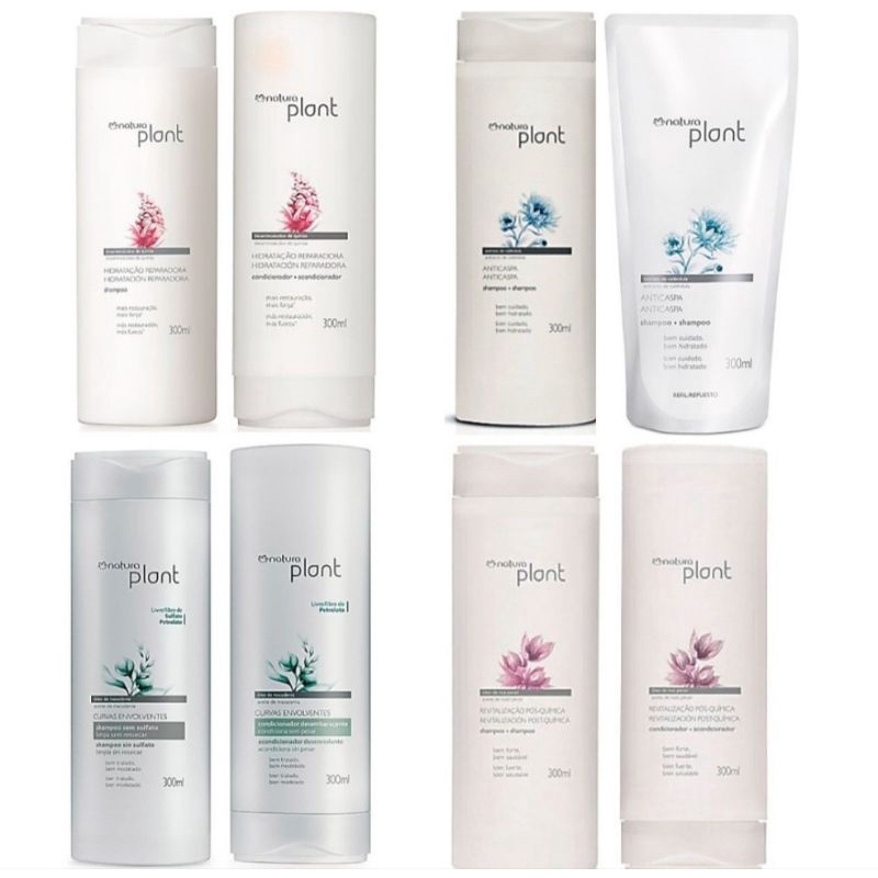 Shampoo e Condicionador Natura Plant 300ml Shopee Brasil