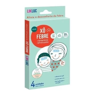 Xô Febre 4 Adesivos Refrescantes em Gel Compressas Alívio da Febre Likluc em Oferta na Shopee