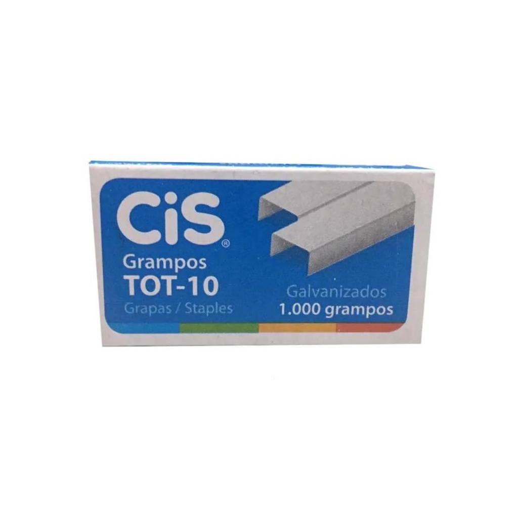 Grampo TOT-10 Galvanizado com 1000 Unidades - Cis / Papelaria ...
