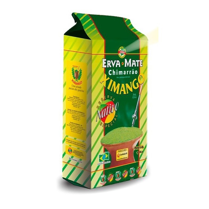 Erva Mate Ximango Nativa 1kg Vácuo Chimarrão Gaúcho