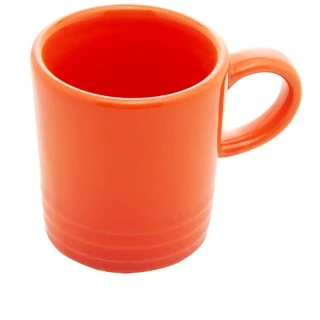Conjunto 2 Xícaras De Café Em Cerâmica Retro Laranja 100ml