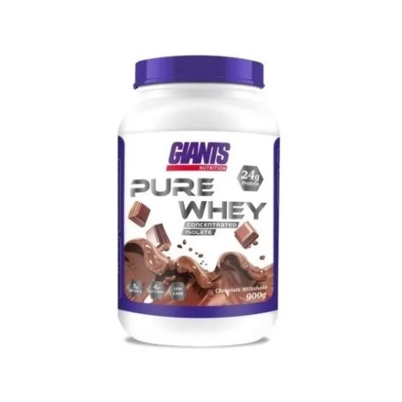 Pure Whey 900g Isolado e Concentrado – Giants Nutrition – Sabor Chocolate