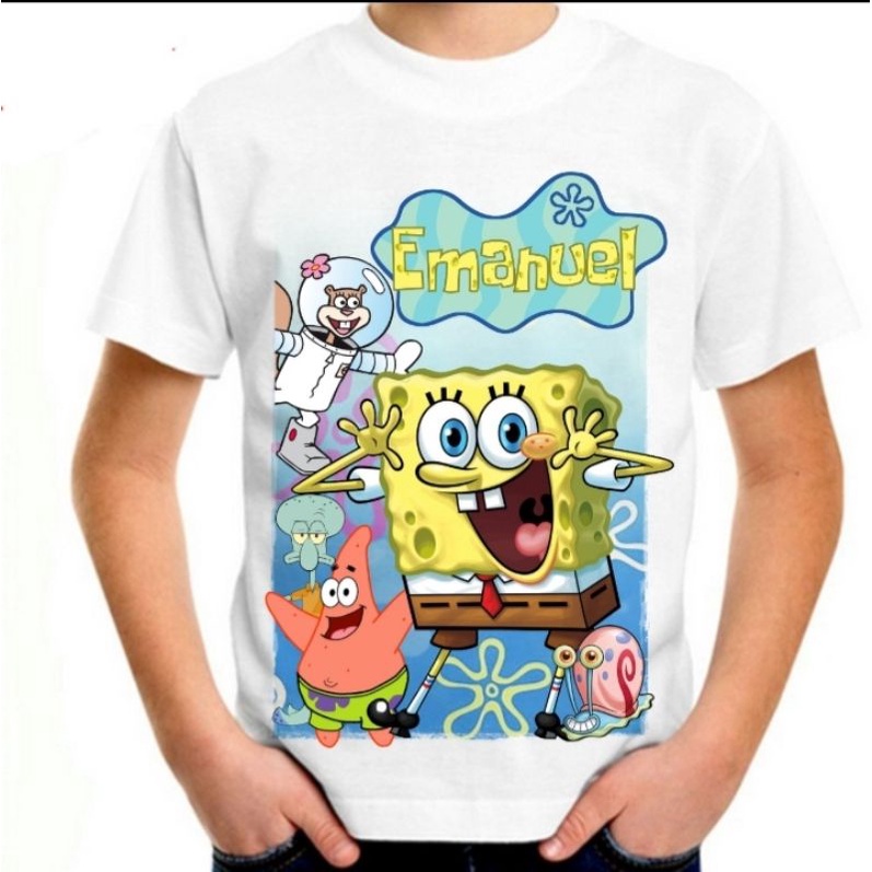 Camiseta bob esponja personalizada