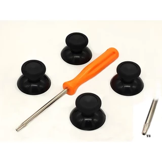 4 Botões Analógicos, capa do analógico + 1 chave T8 Para o Controle Xbox One, One S, Series S e X.