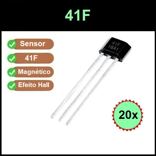 20 Sensor Magnético de Efeito Hall 41f Oh41 Sh41 Ss41 S41 Motores