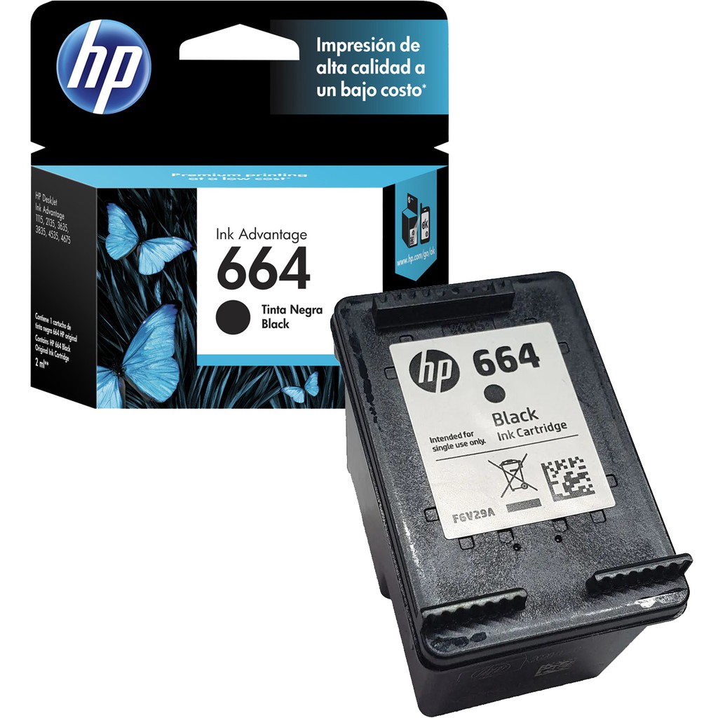 Cartucho Hp 664 Preto Original P/ Impressora Hp Cartucho 664 | Shopee ...