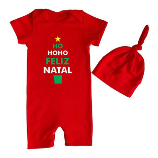 Kit Família HoHoHo Feliz Natal - Vermelho - Atelier Bebê Bolê