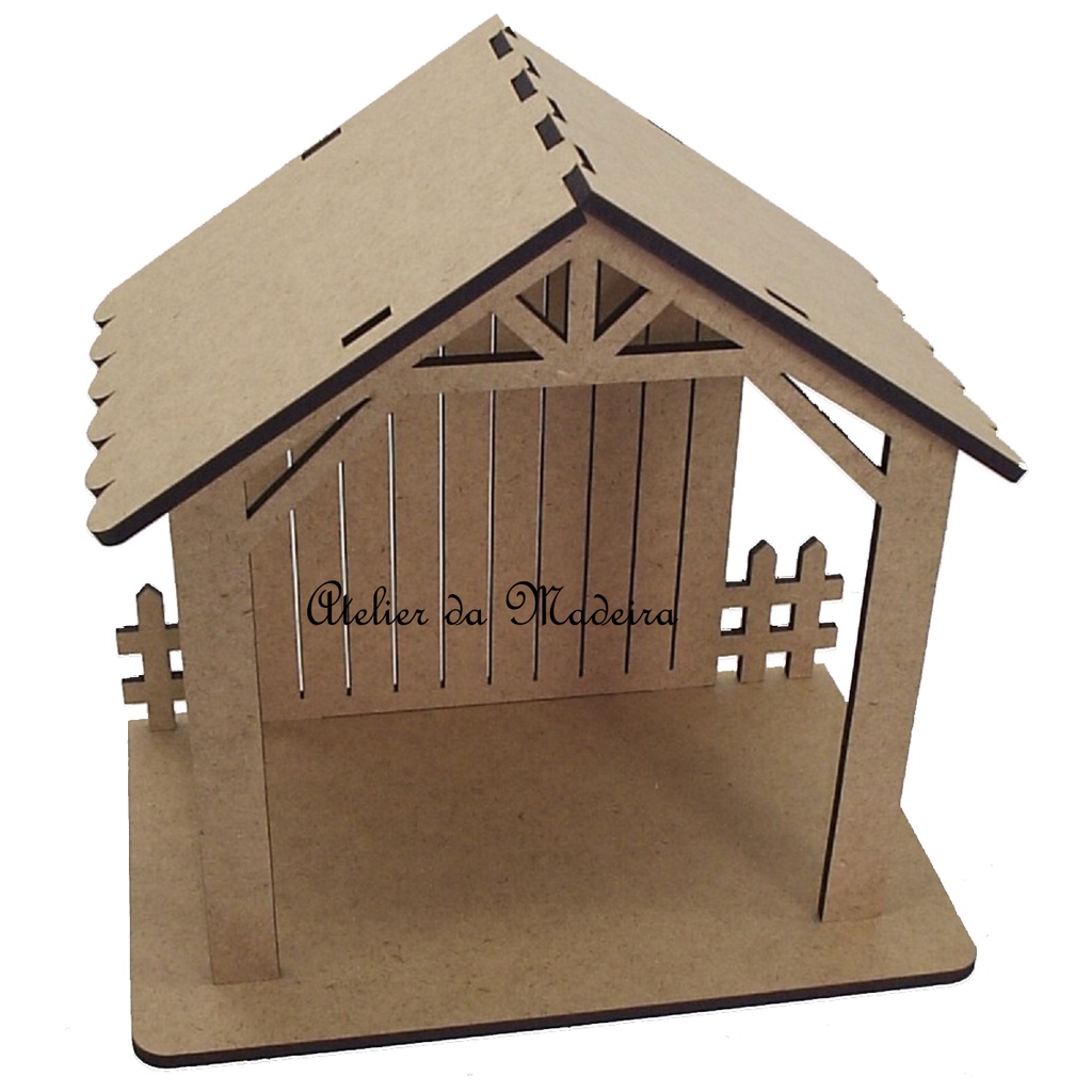 Presepio Casinha 15cm base 10x16cm