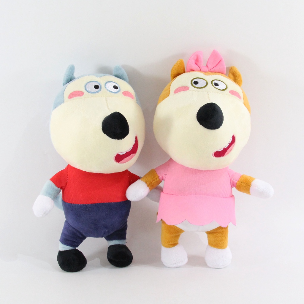 Pelúcia Wolfoo e Lucy Toy com desenho animado tipo soft durável
