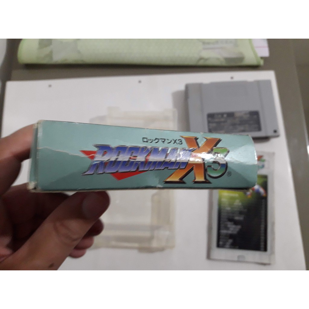Rockman X3 Completa Caixa Super Famicom Original #1348