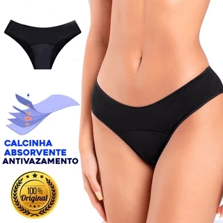 Calcinha menstrual e incontinência urinária absorvente à prova de vazamentos excelente qualidade 1 Unidade
