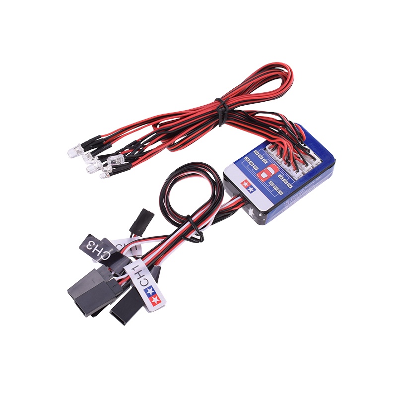 6 Kit Luci Led 2 Bianca 2 Rosso 2 Per 1/10 1/8 Scx10 D90 Rc Car - Foto 3