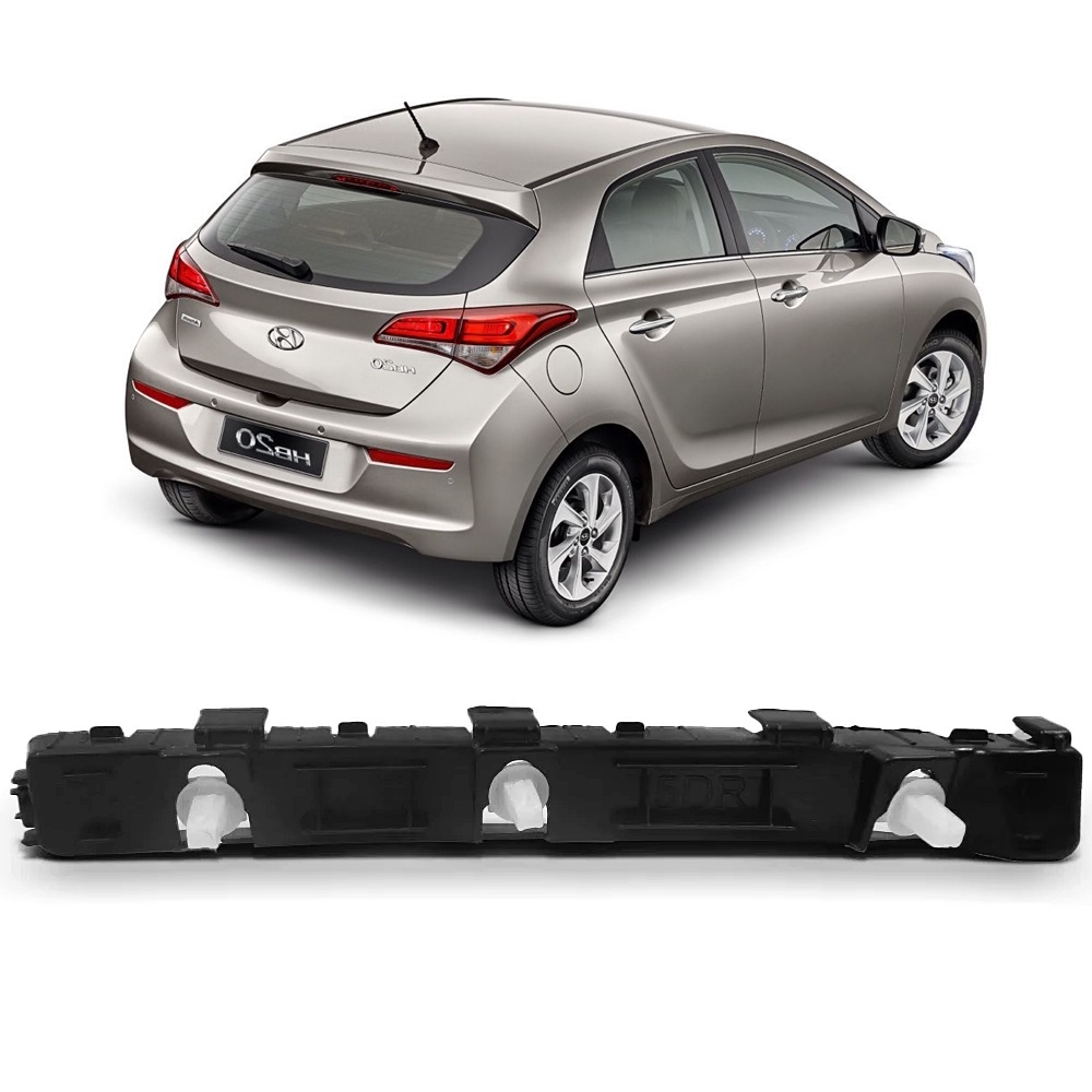 Carrinho Guia Parachoque Traseiro Hyundai Hb20 Hatch 2012 2013 2014 2015 2016 2017 2018 2019 9337