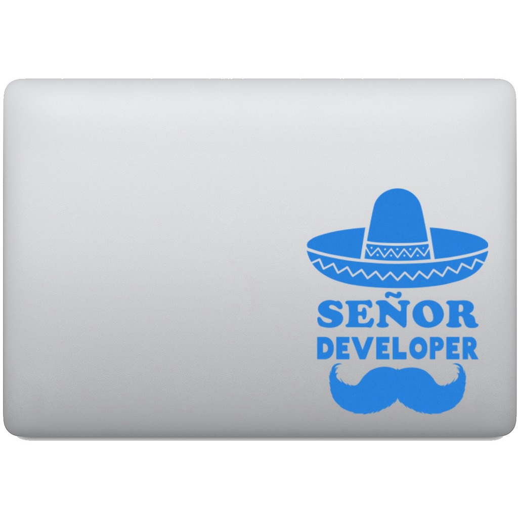 Adesivo de Notebook Senõr Developer Programador | Shopee Brasil