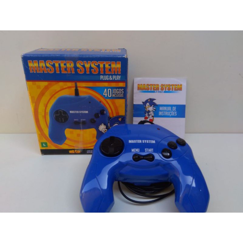 Master System Plug & Play com 40 jogos na Memória